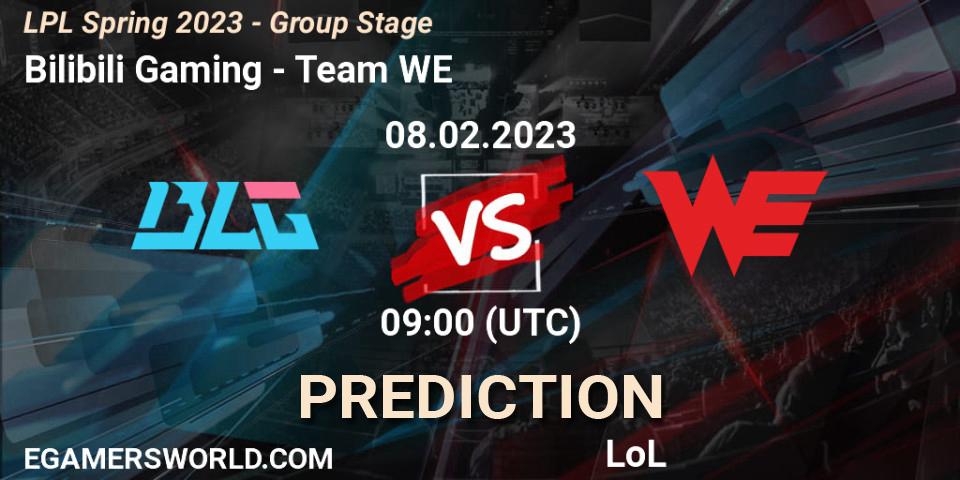 Bilibili Gaming - Team WE: ennuste. 08.02.23, LoL, LPL Spring 2023 - Group Stage