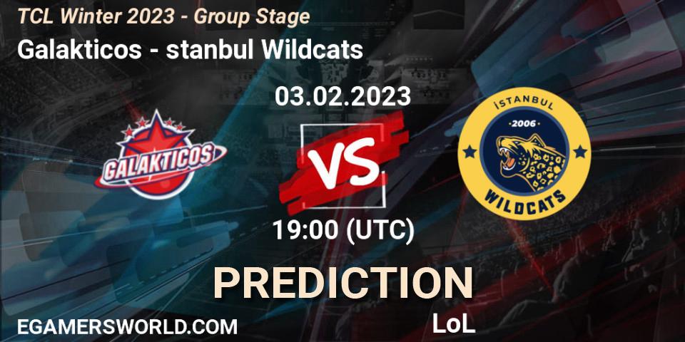 Galakticos - İstanbul Wildcats: ennuste. 03.02.2023 at 19:00, LoL, TCL Winter 2023 - Group Stage