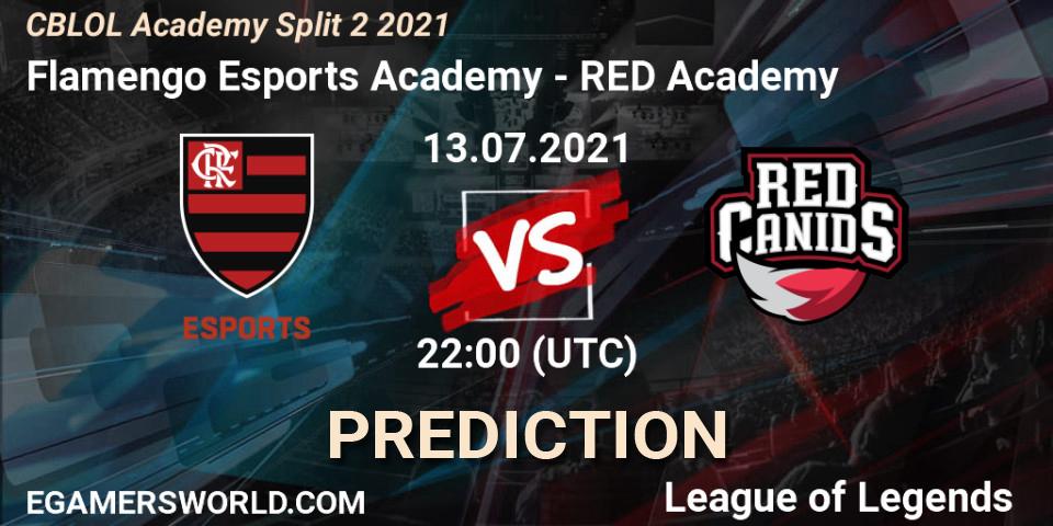 Flamengo Esports Academy - RED Academy: ennuste. 13.07.2021 at 22:15, LoL, CBLOL Academy Split 2 2021
