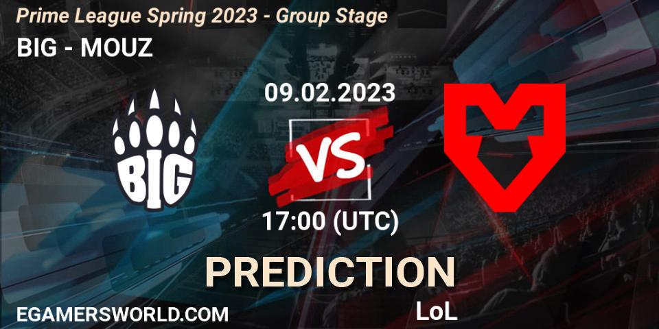 BIG - MOUZ: ennuste. 09.02.23, LoL, Prime League Spring 2023 - Group Stage