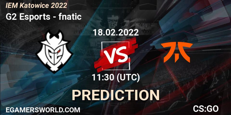 G2 Esports - fnatic: ennuste. 18.02.22, CS2 (CS:GO), IEM Katowice 2022