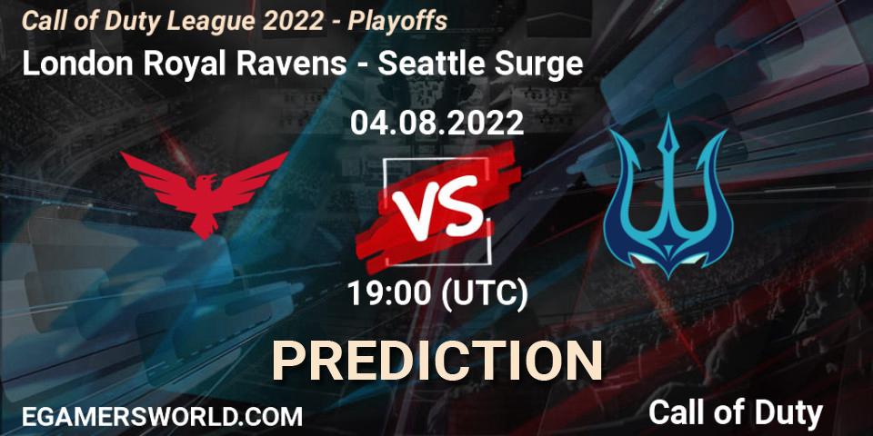 London Royal Ravens - Seattle Surge: ennuste. 04.08.2022 at 19:00, Call of Duty, Call of Duty League 2022 - Playoffs