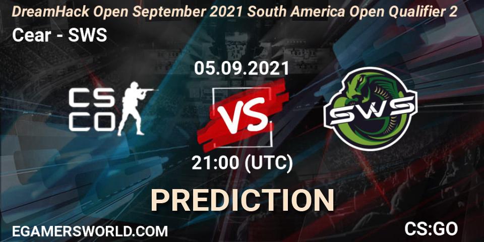 Ceará eSports - SWS: ennuste. 05.09.2021 at 21:10, Counter-Strike (CS2), DreamHack Open September 2021 South America Open Qualifier 2