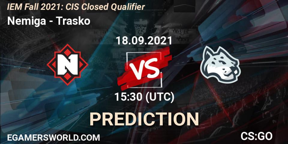 Nemiga - Trasko: ennuste. 18.09.2021 at 15:50, Counter-Strike (CS2), IEM Fall 2021: CIS Closed Qualifier