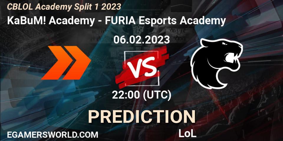 KaBuM! Academy - FURIA Esports Academy: ennuste. 06.02.23, LoL, CBLOL Academy Split 1 2023
