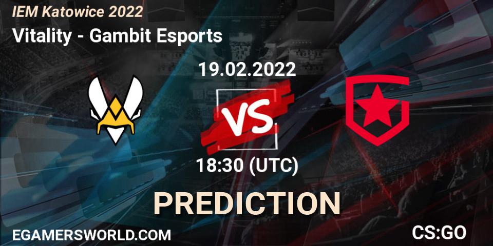 Vitality - Gambit Esports: ennuste. 19.02.22, CS2 (CS:GO), IEM Katowice 2022