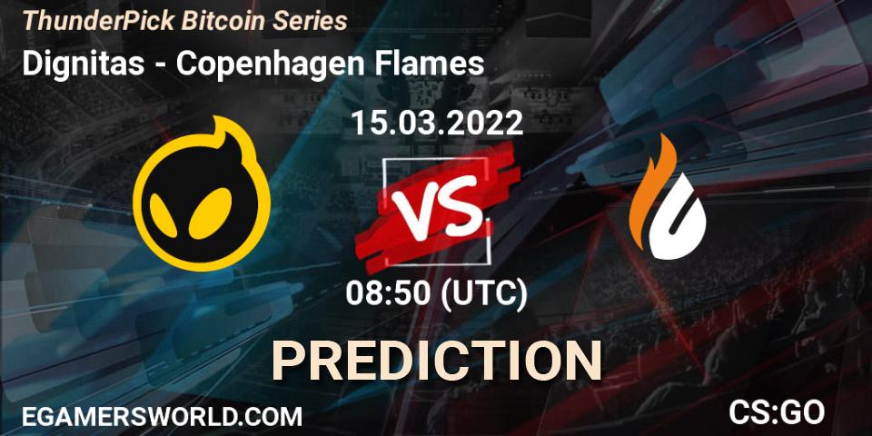 Dignitas - Copenhagen Flames: ennuste. 15.03.2022 at 12:20, Counter-Strike (CS2), ThunderPick Bitcoin Series
