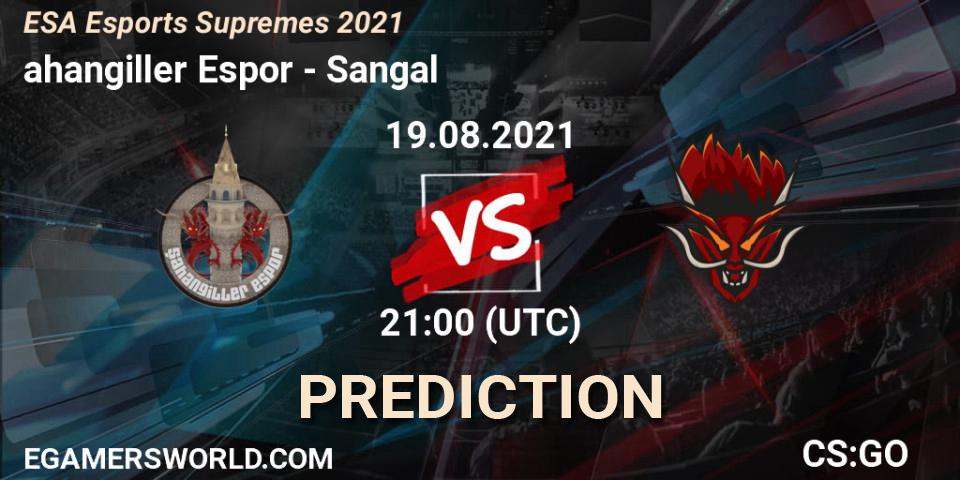 Şahangiller Espor - Sangal: ennuste. 20.08.2021 at 15:20, Counter-Strike (CS2), ESA Esports Supremes 2021