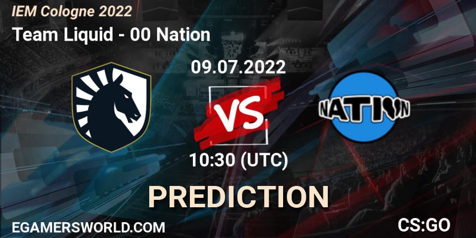 Team Liquid - 00 Nation: ennuste. 09.07.2022 at 10:30, Counter-Strike (CS2), IEM Cologne 2022