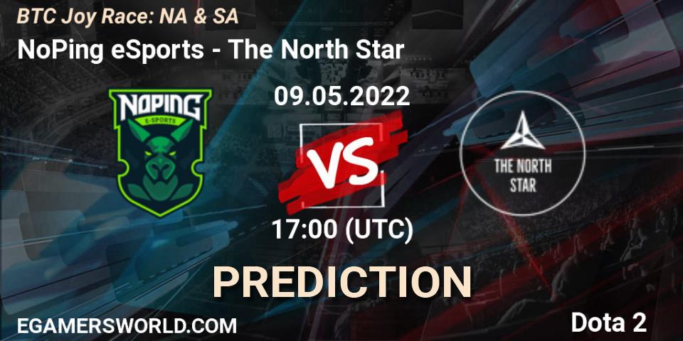 NoPing eSports - The North Star: ennuste. 09.05.2022 at 17:05, Dota 2, BTC Joy Race: NA & SA