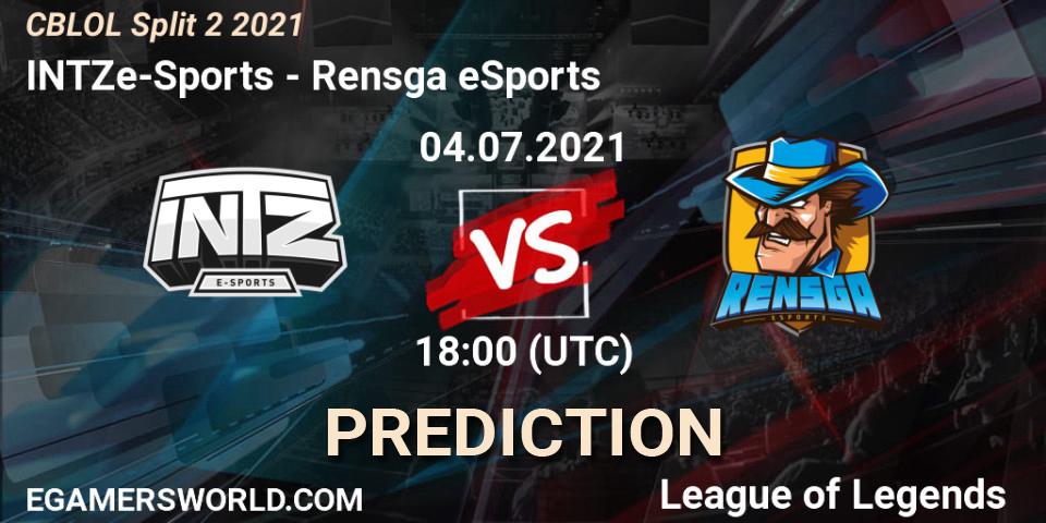 INTZ e-Sports - Rensga eSports: ennuste. 04.07.2021 at 18:00, LoL, CBLOL Split 2 2021