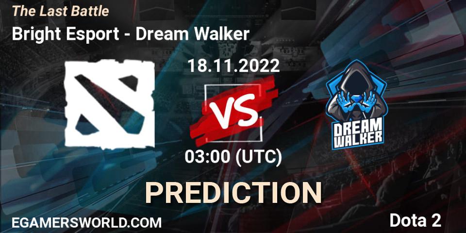 NerdRig - Dream Walker: ennuste. 18.11.2022 at 03:00, Dota 2, The Last Battle