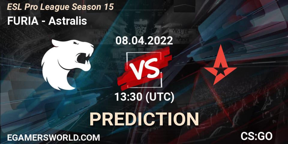FURIA - Astralis: ennuste. 08.04.2022 at 13:30, Counter-Strike (CS2), ESL Pro League Season 15