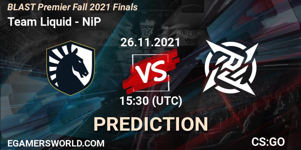 Team Liquid - NiP: ennuste. 26.11.2021 at 15:40, Counter-Strike (CS2), BLAST Premier Fall 2021 Finals