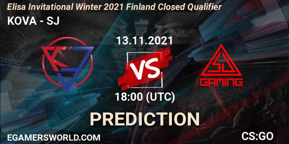 KOVA - SJ: ennuste. 13.11.2021 at 18:00, Counter-Strike (CS2), Elisa Invitational Winter 2021 Finland Closed Qualifier