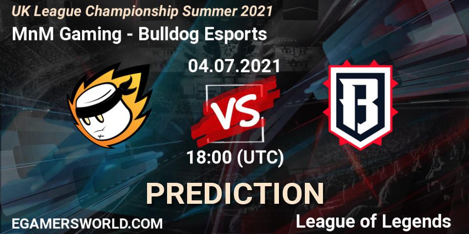 MnM Gaming - Bulldog Esports: ennuste. 04.07.2021 at 18:00, LoL, UK League Championship Summer 2021
