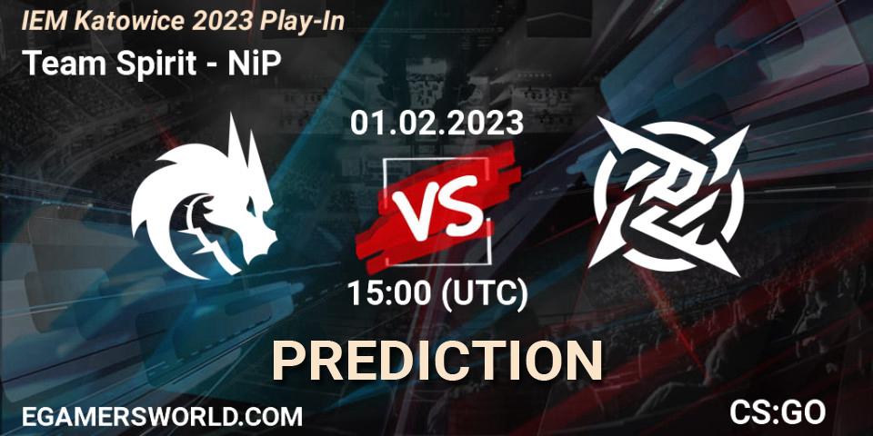 Team Spirit - NiP: ennuste. 01.02.23, CS2 (CS:GO), IEM Katowice 2023 Play-In