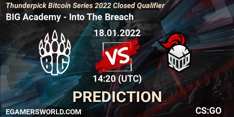 BIG Academy - Into The Breach: ennuste. 18.01.2022 at 12:10, Counter-Strike (CS2), Thunderpick Bitcoin Series 2022 Closed Qualifier
