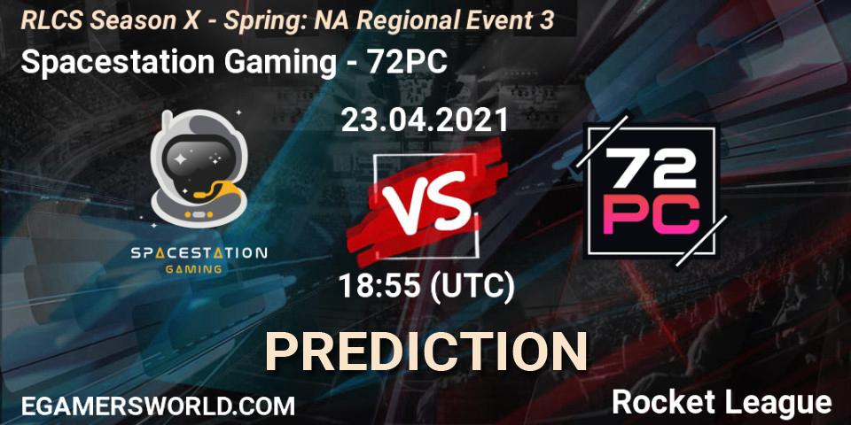 Spacestation Gaming - 72PC: ennuste. 23.04.2021 at 19:15, Rocket League, RLCS Season X - Spring: NA Regional Event 3