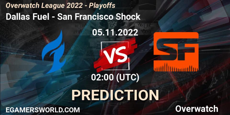Dallas Fuel - San Francisco Shock: ennuste. 05.11.22, Overwatch, Overwatch League 2022 - Playoffs