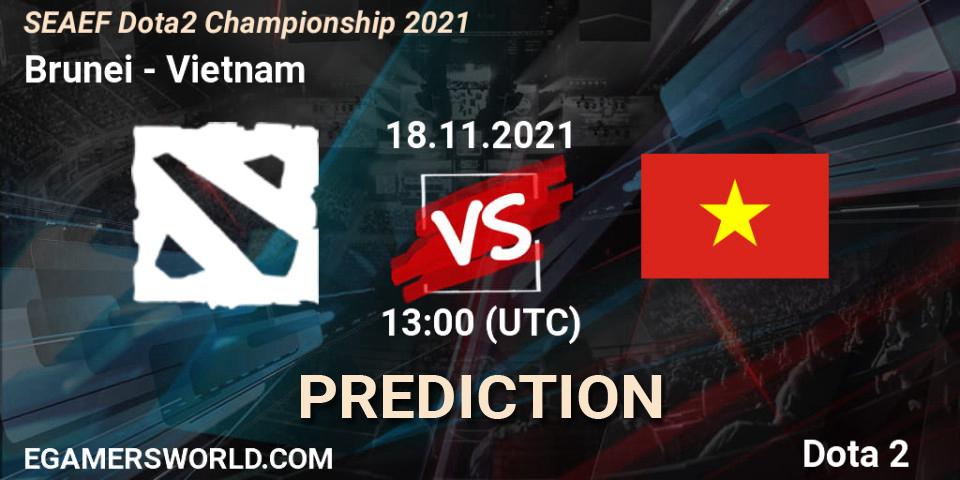 Brunei - Vietnam: ennuste. 18.11.2021 at 13:03, Dota 2, SEAEF Dota2 Championship 2021