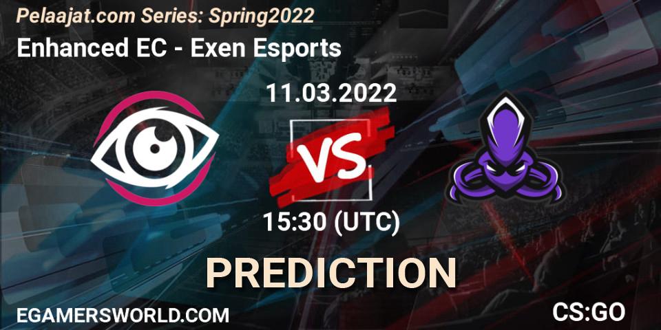 Enhanced EC - Exen Esports: ennuste. 11.03.2022 at 15:30, Counter-Strike (CS2), Pelaajat.com Series: Spring 2022