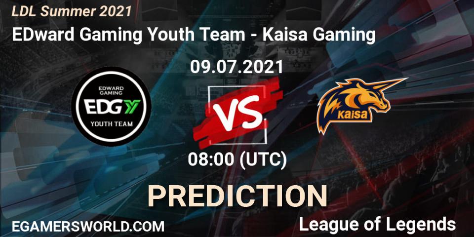 EDward Gaming Youth Team - Kaisa Gaming: ennuste. 09.07.2021 at 08:00, LoL, LDL Summer 2021