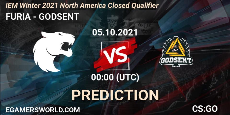 FURIA - GODSENT: ennuste. 05.10.2021 at 00:00, Counter-Strike (CS2), IEM Winter 2021 North America Closed Qualifier