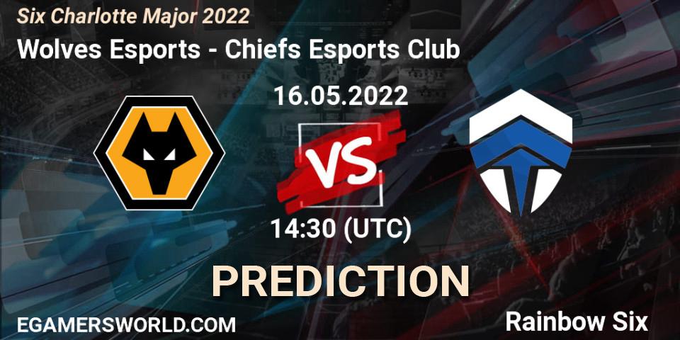 Wolves Esports - Chiefs Esports Club: ennuste. 16.05.2022 at 14:30, Rainbow Six, Six Charlotte Major 2022