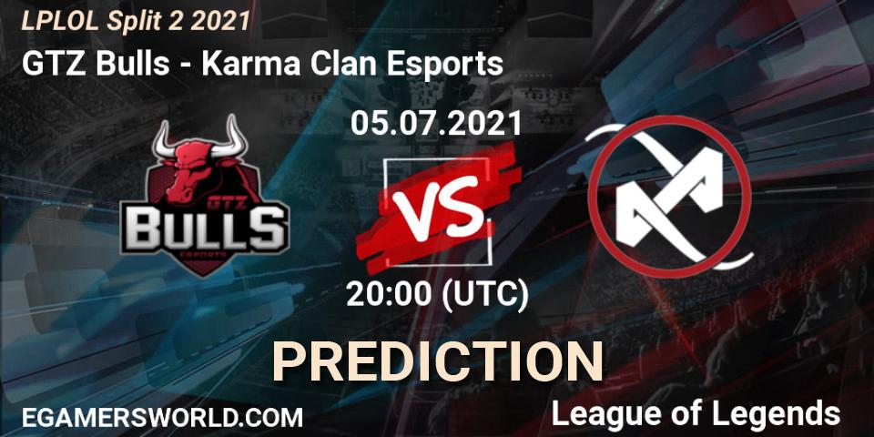 GTZ Bulls - Karma Clan Esports: ennuste. 05.07.2021 at 20:00, LoL, LPLOL Split 2 2021