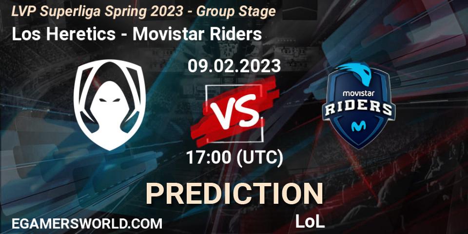 Los Heretics - Movistar Riders: ennuste. 09.02.23, LoL, LVP Superliga Spring 2023 - Group Stage