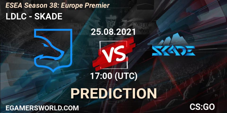 LDLC - SKADE: ennuste. 25.08.2021 at 17:00, Counter-Strike (CS2), ESEA Season 38: Europe Premier