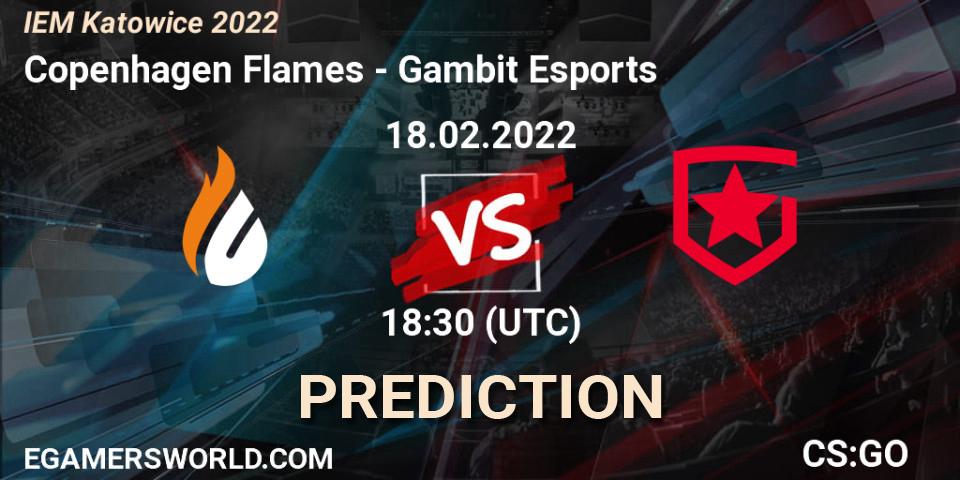 Copenhagen Flames - Gambit Esports: ennuste. 18.02.22, CS2 (CS:GO), IEM Katowice 2022