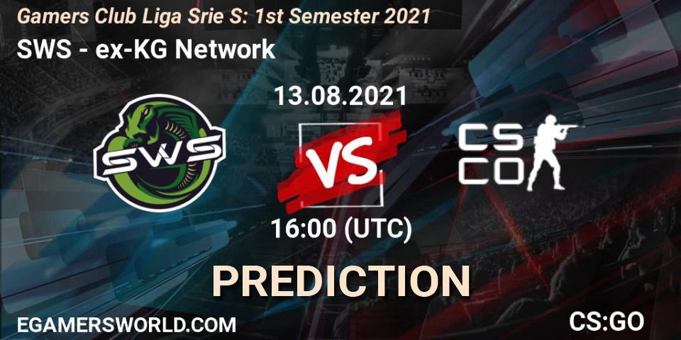 SWS - ex-KG Network: ennuste. 13.08.2021 at 16:00, Counter-Strike (CS2), Gamers Club Liga Série S: 1st Semester 2021