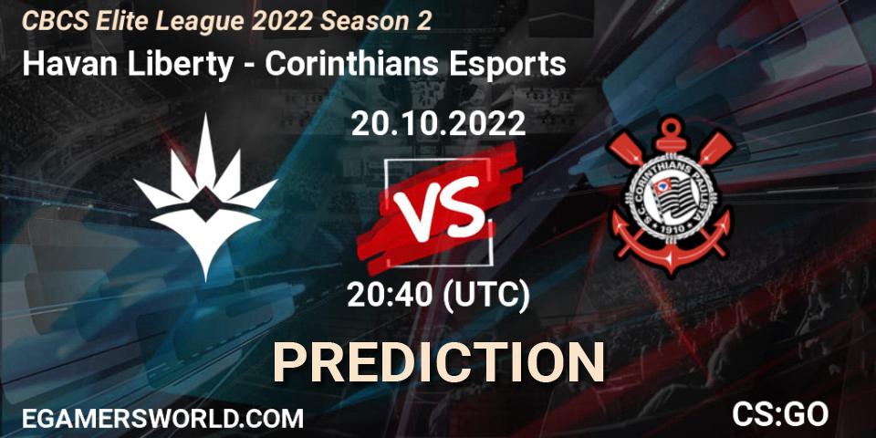 Havan Liberty - Corinthians Esports: ennuste. 20.10.22, CS2 (CS:GO), CBCS Elite League 2022 Season 2