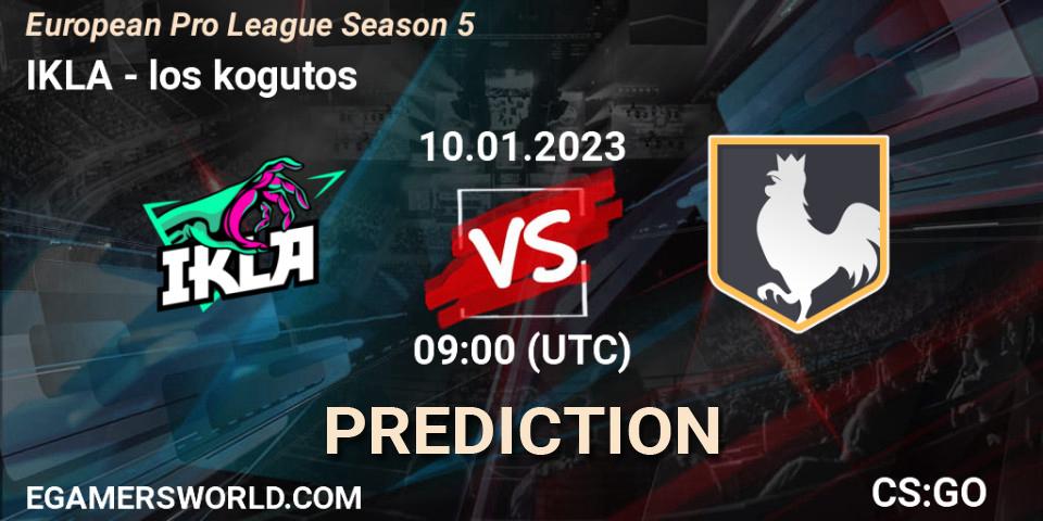 IKLA - los kogutos: ennuste. 10.01.23, CS2 (CS:GO), European Pro League Season 5