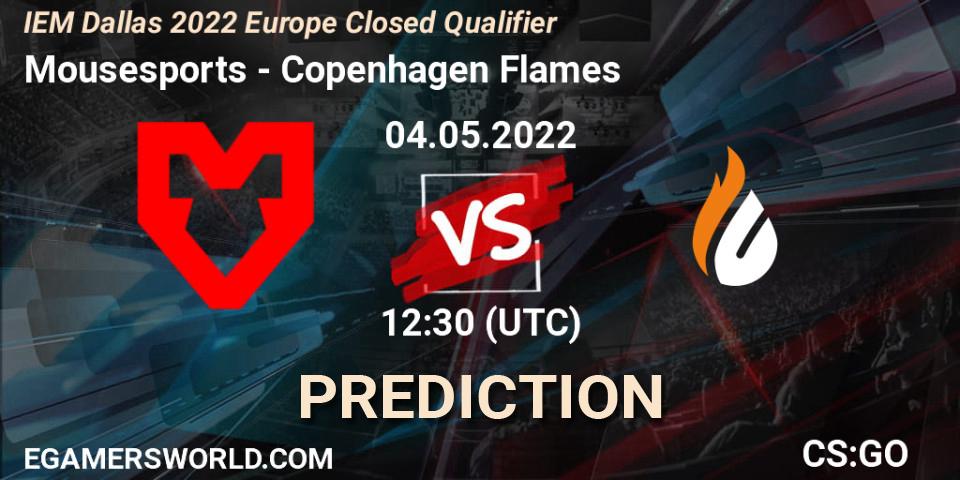 Mousesports - Copenhagen Flames: ennuste. 04.05.2022 at 12:30, Counter-Strike (CS2), IEM Dallas 2022 Europe Closed Qualifier