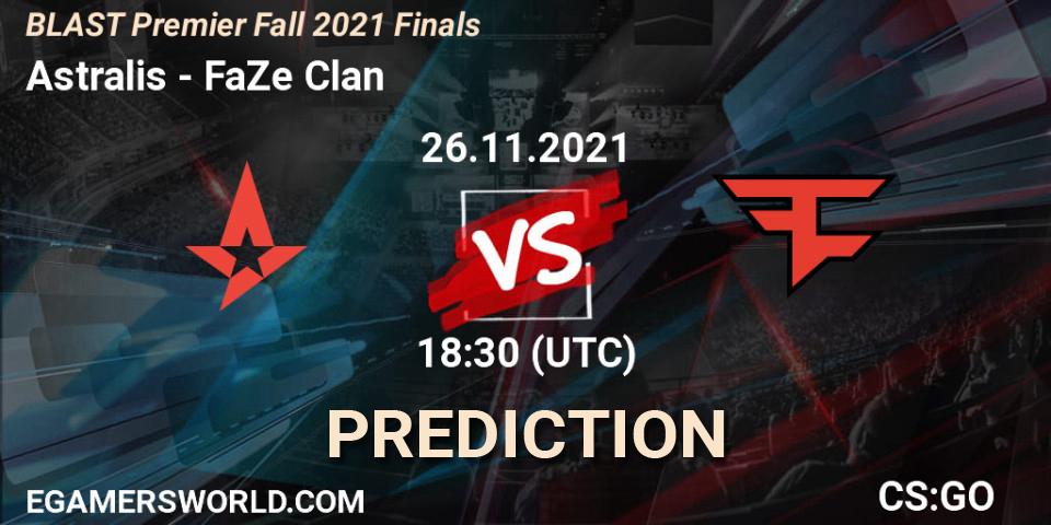 Astralis - FaZe Clan: ennuste. 26.11.21, CS2 (CS:GO), BLAST Premier Fall 2021 Finals