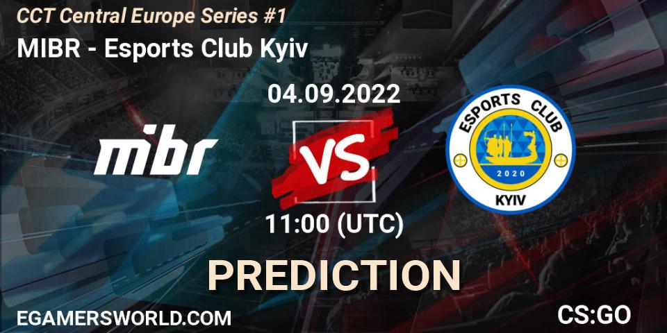 MIBR - Esports Club Kyiv: ennuste. 04.09.2022 at 11:00, Counter-Strike (CS2), CCT Central Europe Series #1