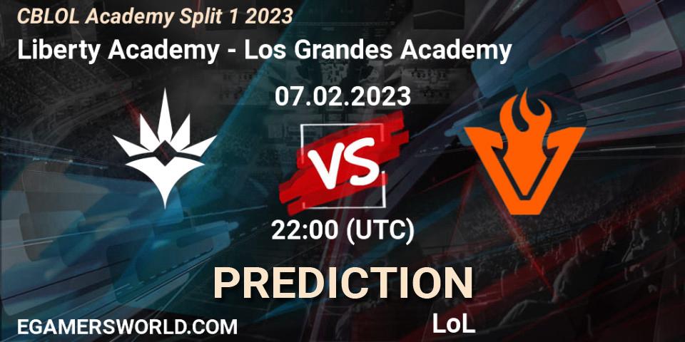 Liberty Academy - Los Grandes Academy: ennuste. 07.02.23, LoL, CBLOL Academy Split 1 2023