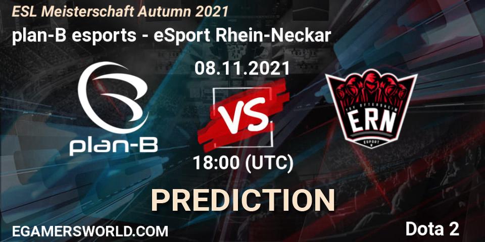 plan-B esports - eSport Rhein-Neckar: ennuste. 08.11.2021 at 19:00, Dota 2, ESL Meisterschaft Autumn 2021