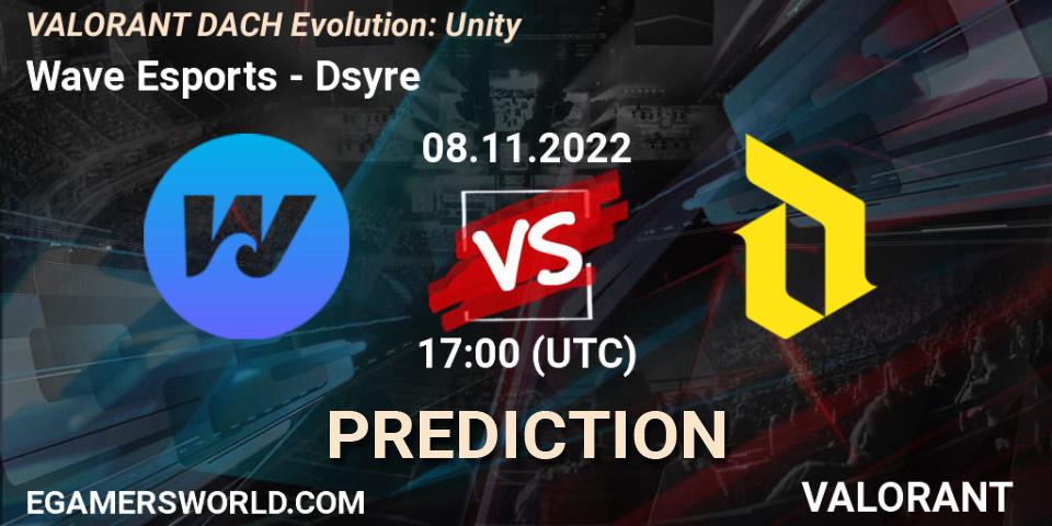 Wave Esports - Dsyre: ennuste. 08.11.2022 at 18:00, VALORANT, VALORANT DACH Evolution: Unity
