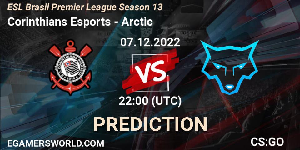 Corinthians Esports - Arctic: ennuste. 07.12.2022 at 22:00, Counter-Strike (CS2), ESL Brasil Premier League Season 13
