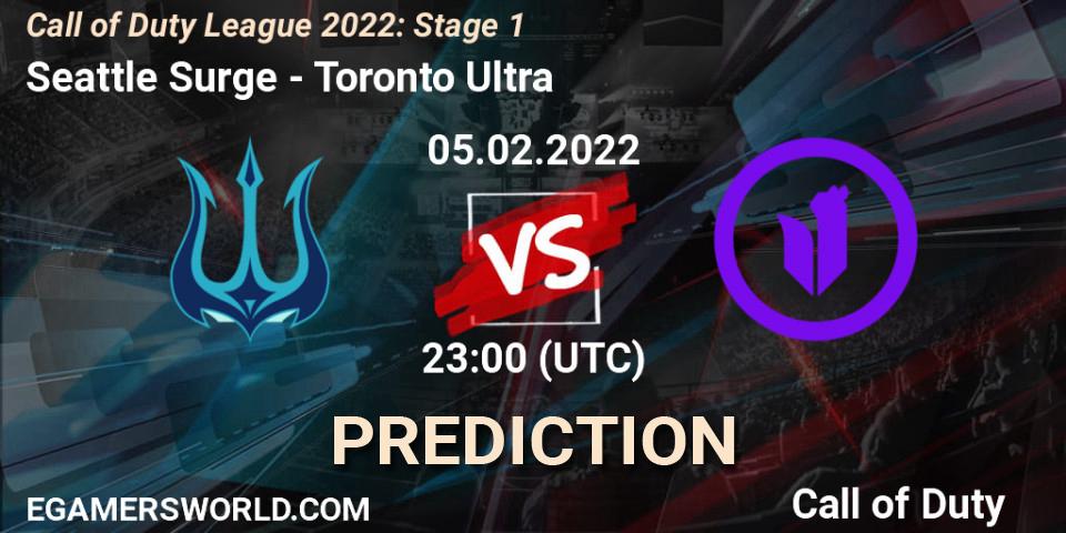 Seattle Surge - Toronto Ultra: ennuste. 05.02.22, Call of Duty, Call of Duty League 2022: Stage 1