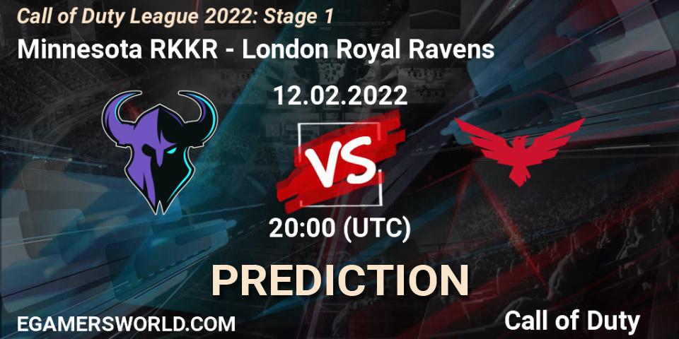Minnesota RØKKR - London Royal Ravens: ennuste. 12.02.22, Call of Duty, Call of Duty League 2022: Stage 1