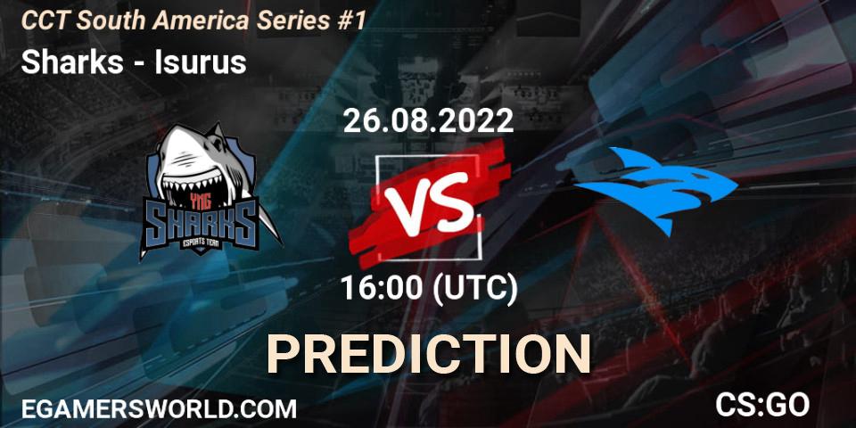 Sharks - Isurus: ennuste. 26.08.2022 at 16:00, Counter-Strike (CS2), CCT South America Series #1