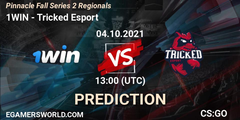 1WIN - Tricked Esport: ennuste. 04.10.2021 at 13:00, Counter-Strike (CS2), Pinnacle Fall Series 2 Regionals