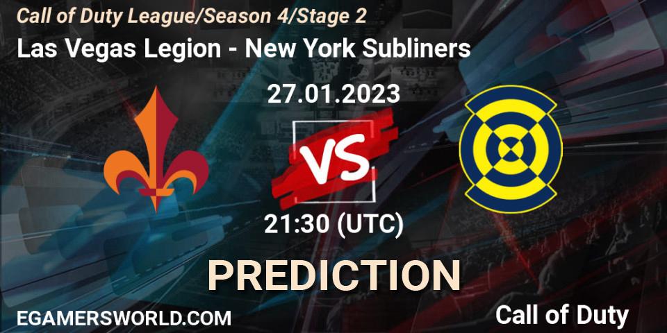 Las Vegas Legion - New York Subliners: ennuste. 27.01.2023 at 21:30, Call of Duty, Call of Duty League 2023: Stage 2 Major Qualifiers