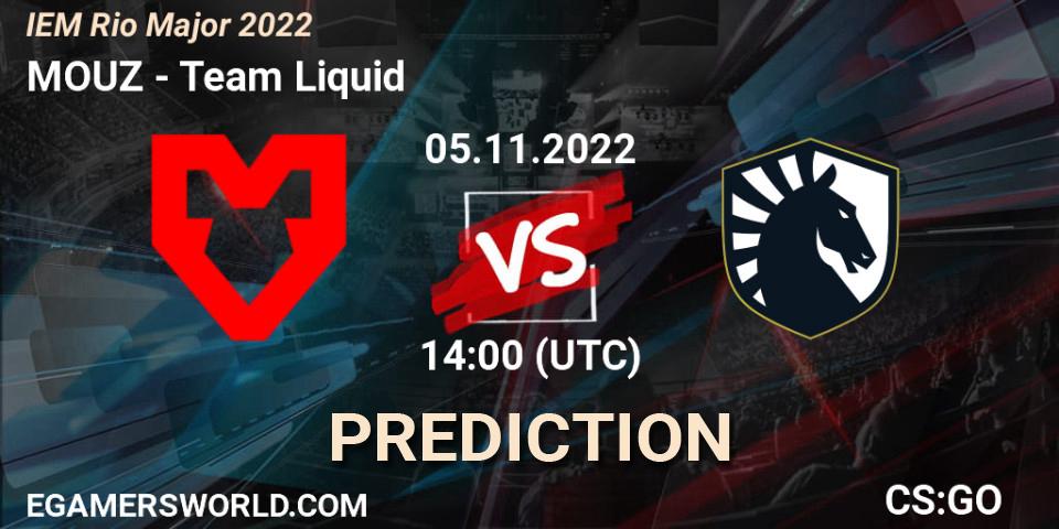 MOUZ - Team Liquid: ennuste. 05.11.2022 at 14:00, Counter-Strike (CS2), IEM Rio Major 2022