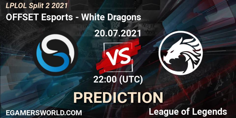 OFFSET Esports - White Dragons: ennuste. 20.07.2021 at 22:15, LoL, LPLOL Split 2 2021